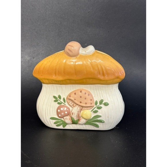 Other - Vintage Ceramic Mushroom Napkin Holder Retro Cottagecore Kitchen